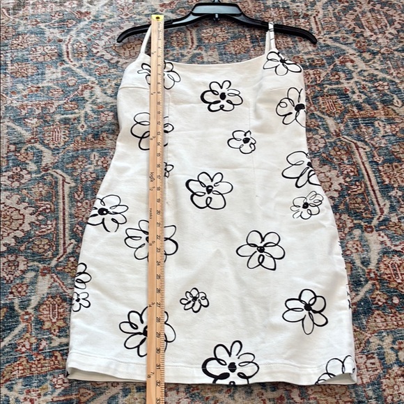 Reformation Delphi’s Denim Dress in Cream and Black size 4 - Picture 11 of 12